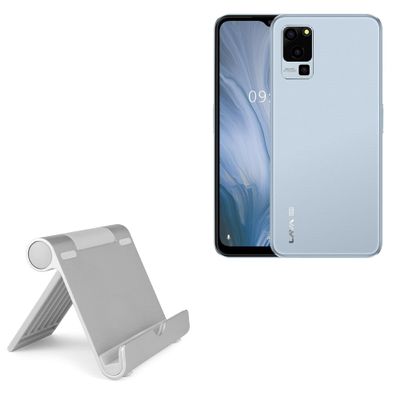 BoxWave Stand and Mount Compatible with Lava Blaze 5G - VersaView Aluminum Stand, Portable, Multi Angle Viewing Sturdy