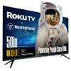 Westinghouse Roku TV - 50 Inch Smart TV, 4K UHD QLED Television w/HDR 10+, Dolby Vision, Wi-Fi & Mobile App Connectivity, Flat Screen Compatible w/Apple HomeKit, Alexa, & Google Assistant view 1