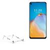 BoxWave Stand and Mount Compatible with Coolpad Cool S - Pocket Aluminum Stand 3-in-1, Portable Multi Angle Viewing Riser - Metallic Silver view 1