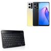BoxWave Keyboard Compatible with Oppo Reno8 4G - SlimKeys Bluetooth Keyboard, Portable Thin with Chiclet-Style Keys - Jet Black view 1