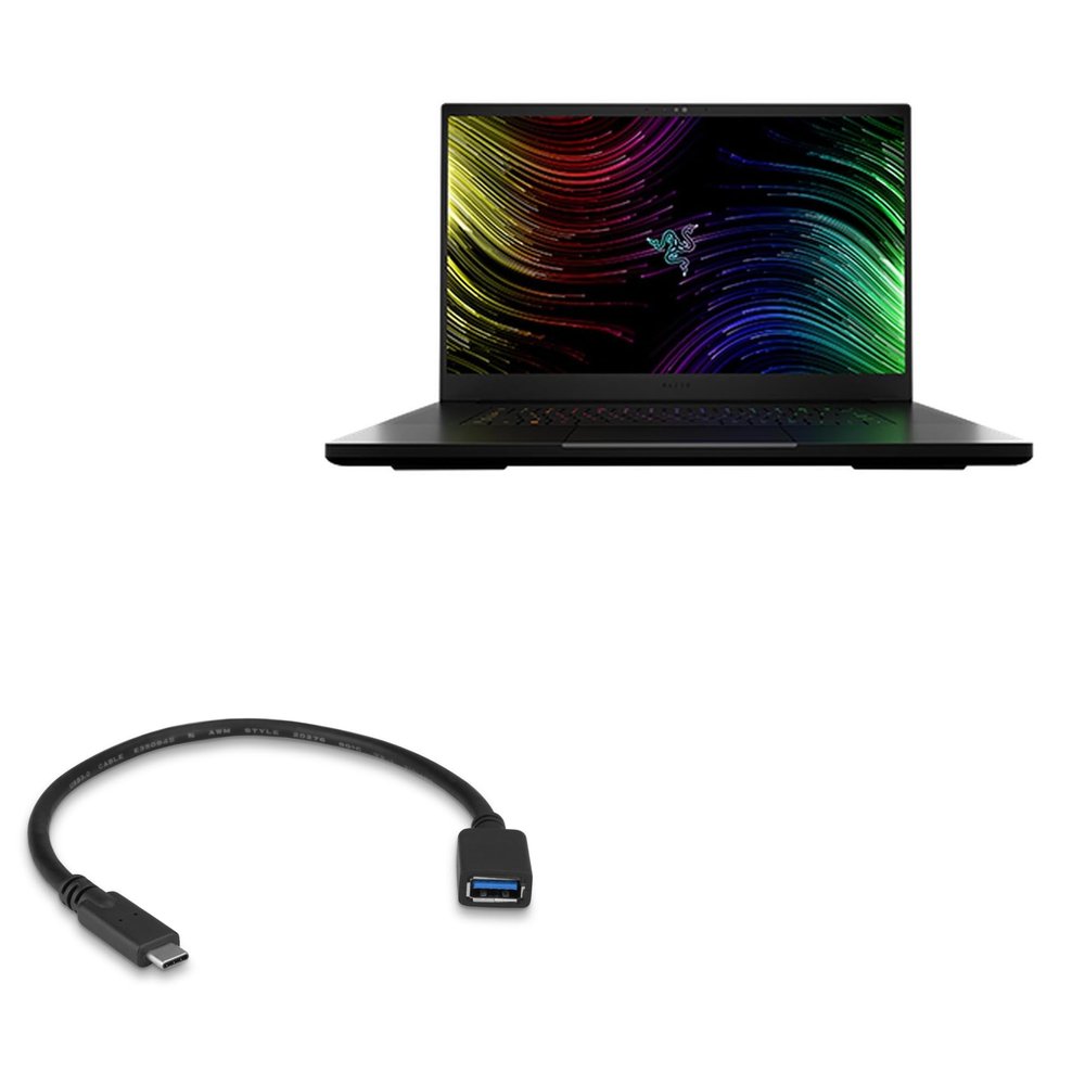 BoxWave Cable Compatible with Razer Blade 17 RTX 3070 Ti (QHD 240Hz) - USB Expansion Adapter, Add USB Connected Hardware to Your Phone