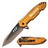 Custom Personalized Metal Pocket Knife with Engraving  Stainless Steel Everyday Carry Knife, Gift for Men, Groomsmen, Father, Husband, Anniversary, Birthday & Special Occasions (Orange) view 1