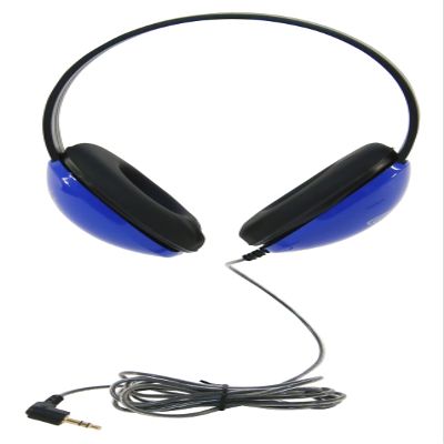 Califone 2800-BL CT Listening First Wired Closed-Back Over-Ear Stereo Headphones for Students, Blue