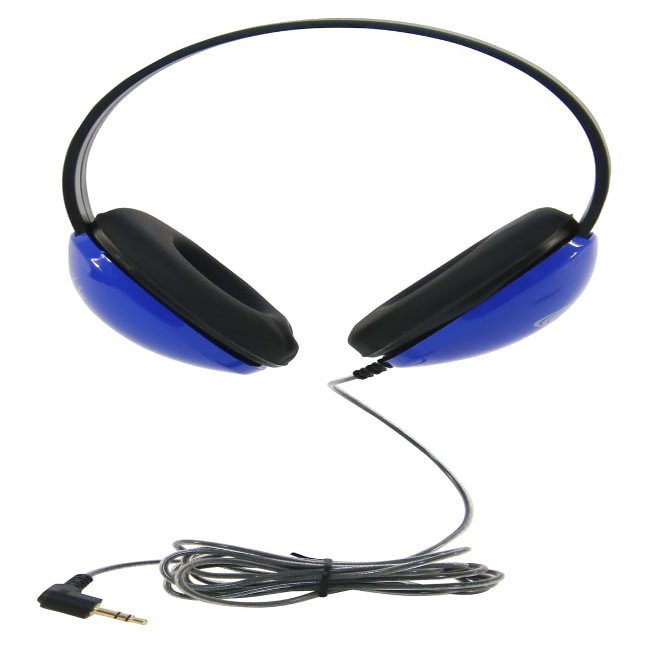 Califone 2800-BL CT Listening First Wired Closed-Back Over-Ear Stereo Headphones for Students, Blue