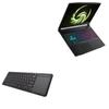 BoxWave Keyboard Compatible with MSI Bravo 15 C7V - MediaOne Keyboard with TouchPad, USB Fullsize PC Wireless TrackPad - Jet Black view 1
