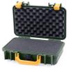 ColorCase Pelican Protector 1170 Case OD Green - Small Size Waterproof Case with Pick & Pluck Foam & Convoluted Lid Foam - Yellow Latches view 1