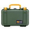 ColorCase Pelican Protector 1170 Case OD Green - Small Size Waterproof Case with Pick & Pluck Foam & Convoluted Lid Foam - Yellow Latches view 2