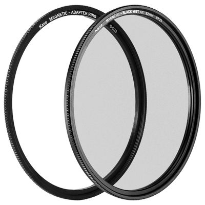 Kase Magnetic 82mm Black Mist 1/2 Soft Focus Optical Glass Filter Incl Adapter Revolution/Skyeye Compatible