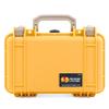ColorCase Pelican Protector 1170 Case Yellow - Small Size Waterproof Case with Pick & Pluck Foam & Convoluted Lid Foam - Desert Tan Latches view 2