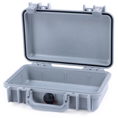 ColorCase Pelican Protector 1170 Case Silver - Small Size Waterproof Case (Case Only) - Silver Latches