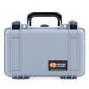 ColorCase Pelican Protector 1170 Case Silver - Small Size Waterproof Case with Pick & Pluck Foam & Convoluted Lid Foam - Black Latches view 2