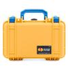 ColorCase Pelican Protector 1170 Case Yellow - Small Size Waterproof Case (Case Only) - Blue Latches view 2