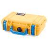 ColorCase Pelican Protector 1170 Case Yellow - Small Size Waterproof Case (Case Only) - Blue Latches view 3