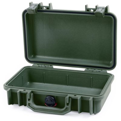 ColorCase Pelican Protector 1170 Case OD Green - Small Size Waterproof Case (Case Only) - OD Green Latches