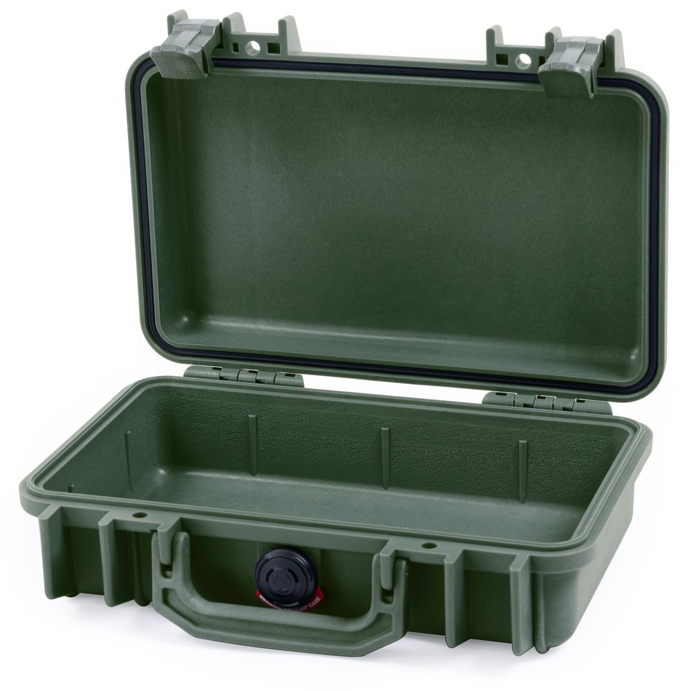 ColorCase Pelican Protector 1170 Case OD Green - Small Size Waterproof Case (Case Only) - OD Green Latches