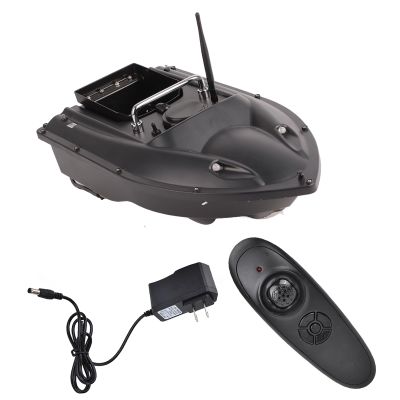 Airshi ABSStainless Steel RC Fish Lure Boat, 3H Standby Time Fish Bait Boat Finder, for Wild Fishing Pool Lake Sea Fishing (Black)