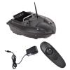 Airshi ABSStainless Steel RC Fish Lure Boat, 3H Standby Time Fish Bait Boat Finder, for Wild Fishing Pool Lake Sea Fishing (Black) view 1