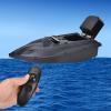 Airshi ABSStainless Steel RC Fish Lure Boat, 3H Standby Time Fish Bait Boat Finder, for Wild Fishing Pool Lake Sea Fishing (Black) view 3