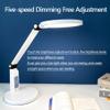 HYQFSAD 4000K Warm White Light Desk Lamp LED Gooseneck Clamp Light, Workbench Lighting for Home Office, Built-in Clock, Calendar and Automatic Timing Reading Desk Lamp (Color : White) view 2