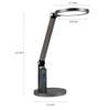 HYQFSAD 4000K Warm White Light Desk Lamp LED Gooseneck Clamp Light, Workbench Lighting for Home Office, Built-in Clock, Calendar and Automatic Timing Reading Desk Lamp (Color : White) view 3