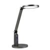 HYQFSAD 4000K Warm White Light Desk Lamp LED Gooseneck Clamp Light, Workbench Lighting for Home Office, Built-in Clock, Calendar and Automatic Timing Reading Desk Lamp (Color : Black) view 1