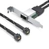 10Gtek MiniSAS HD Dual-Channel Extender Cable, SFF-8643 to SFF-8644 Adapter with Low Profile Bracket for Server/Storage Backplane & NAS Expansion, 30AWG, 0.6m/1.97ft view 2
