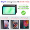 ZtotopCases for Samsung Galaxy Tab A11+ Plus/A9+ 11-Inch 2025/2023, Shockproof Hard Duty Case with Screen Protector+360 Rotating Hand Strap&Stand+Shoulder Strap for Tab A11+/A9 Plus Tablet, Black view 2