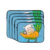 10 Inch Laptop Case Computer Sleeve Shockproof Water-Resistant Notebook Case Bag for Business Travel and Daily Use Sunflower Seeds and Rabbits Prints view 2
