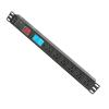 19 Inch Metered PDU Rack Mount Power Distribution Units 6 NEMA 5-15R Outlets PDU, 125-250V 15A 1U Rackmount Surge Protector Power Strip with OLED Screen Amp Voltage Power Display view 1
