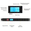 19 Inch Metered PDU Rack Mount Power Distribution Units 6 NEMA 5-15R Outlets PDU, 125-250V 15A 1U Rackmount Surge Protector Power Strip with OLED Screen Amp Voltage Power Display view 2