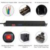 19 Inch Metered PDU Rack Mount Power Distribution Units 6 NEMA 5-15R Outlets PDU, 125-250V 15A 1U Rackmount Surge Protector Power Strip with OLED Screen Amp Voltage Power Display view 4