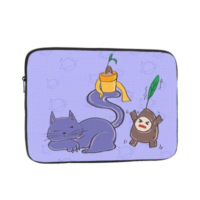 15 Inch Laptop Case Computer Sleeve Shockproof Water-Resistant Notebook Case Bag for Business Travel and Daily Use Sunflower Seeds and Cats Prints