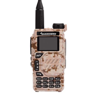 UV-K5 Walkie Talkie 5W Dual Band UHF VHF USB-C Charger Two Way Radio DTMF FM Scrambler NOAA Wireless Frequency Copy Ham Radio Handheld Long Range Desert Camo