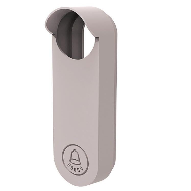 Coyktonty Silicone Case Doorbell Cover Weatherproof Protective Silicone for Google Nest Doorbell Case Anti-UV (White)
