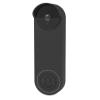 Coyktonty Silicone Case Doorbell Cover Weatherproof Protective Silicone for Google Nest Doorbell Case Anti-UV (Black) view 1