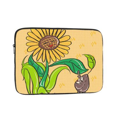 10 Inch Laptop Case Computer Sleeve Shockproof Water-Resistant Notebook Case Bag for Business Travel and Daily Use Sunflower Seeds and Sunflowers Prints