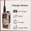 UV-K5 Walkie Talkie 5W Dual Band UHF VHF USB-C Charger Two Way Radio DTMF FM Scrambler NOAA Wireless Frequency Copy Ham Radio Handheld Long Range Desert Camo with 771 Antenna view 3