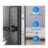 Fingerprint Lock.Indoor Electronic Lock.Smart Fingerprint Password.Card Mechanical Key.Touch Screen.Keyboard Lock.Intelligent Electronic Lock.Smart Door Lock (Color : Gold) view 2