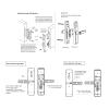 Fingerprint Lock.Indoor Electronic Lock.Smart Fingerprint Password.Card Mechanical Key.Touch Screen.Keyboard Lock.Intelligent Electronic Lock.Smart Door Lock (Color : Gold) view 3