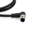 ZBLZGP M12 A-Code Elbow 8 Pin Male Signal Industrial Sensor Cable 24AWG for Automation Profibus IO Link 1M/3.3FT view 3