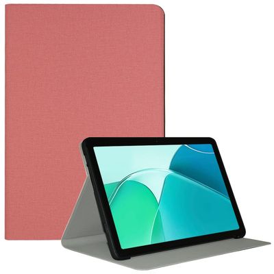 AIJAKO Case for TECLAST P40S / TECLAST New P40HD 2023 / TECLAST New M40 Plus 2023, PU Leather Slim Folio Cover with Auto Wake/Sleep Function Soft TPU Back Shell Multi-Viewing Angles Stand, Pink
