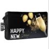 Happy New Year Outdoor TV Cover 48-50 Inch Weatherproof, Oxford Heavy Duty Waterproof Outside Flat Screen TV Cover Protector for Television Accessories Yellow Champagne Balloon Ribbon view 1