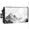 Edwiinsa Mountain Outdoor TV Cover 36-39 Inch Weatherproof, Oxford Heavy Duty Waterproof Outside Flat Screen TV Cover Protector for Television Accessories Eagle Sky Cloud Black and White Landscape view 1