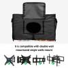 Fall Thanksgiving Outdoor TV Cover 30-32 Inch Weatherproof,Oxford Heavy Duty Waterproof Outside Flat Screen TV Cover Protector for Television Accessories Maple Leaf Orange Gray Pumpkin Retro Wooden view 4