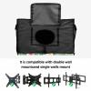 Edwiinsa Summer Flamingo Outdoor TV Cover 80-85 Inch Weatherproof, Oxford Heavy Duty Waterproof Outside Flat Screen TV Cover Protector for Television Accessories Green Botanical Tropical Plants view 4