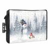 Edwiinsa Christmas Outdoor TV Cover 40-43 Inch Weatherproof, Oxford Heavy Duty Waterproof Outside Flat Screen TV Cover Protector for Television Accessories Xmas Tree Snowman Winter Snowflake Birds view 1