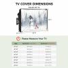 Edwiinsa Christmas Outdoor TV Cover 40-43 Inch Weatherproof, Oxford Heavy Duty Waterproof Outside Flat Screen TV Cover Protector for Television Accessories Xmas Tree Snowman Winter Snowflake Birds view 2