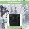 Edwiinsa Christmas Outdoor TV Cover 40-43 Inch Weatherproof, Oxford Heavy Duty Waterproof Outside Flat Screen TV Cover Protector for Television Accessories Xmas Tree Snowman Winter Snowflake Birds view 3