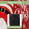 Edwiinsa Christmas Outdoor TV Cover 36-39 Inch Weatherproof, Oxford Heavy Duty Waterproof Outside Flat Screen TV Cover Protector for Television Accessories Red Xmas Santa Winter Snowflake view 3