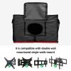 Edwiinsa Christmas Outdoor TV Cover 36-39 Inch Weatherproof, Oxford Heavy Duty Waterproof Outside Flat Screen TV Cover Protector for Television Accessories Red Xmas Santa Winter Snowflake view 4